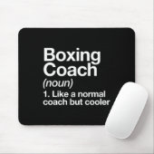 Boxcoach Funny Sports Definition Trainer Marti Mousepad (Mit Mouse)