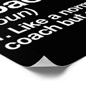 Boxcoach Funny Sports Definition Trainer Marti Poster (Ecke)