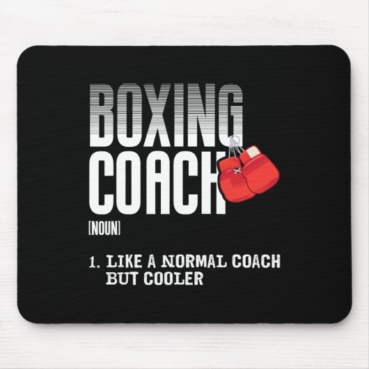 Boxcoach Funny Sports Definition Trainer Mousepad (Vorne)