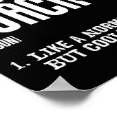Boxcoach Funny Sports Definition Trainer Poster (Ecke)