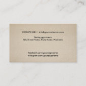 Boxcoach Handschuhe und zeichnend Tasche Visitenkarte (Rückseite)