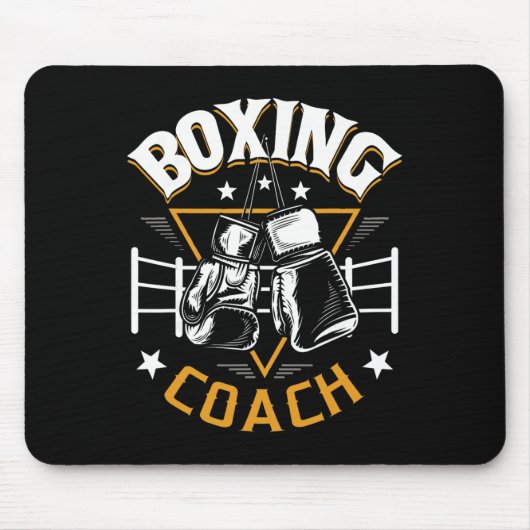 Boxcoach - Kickboxen Kickboxer Fitnessstudio Boxer Mousepad (Vorne)