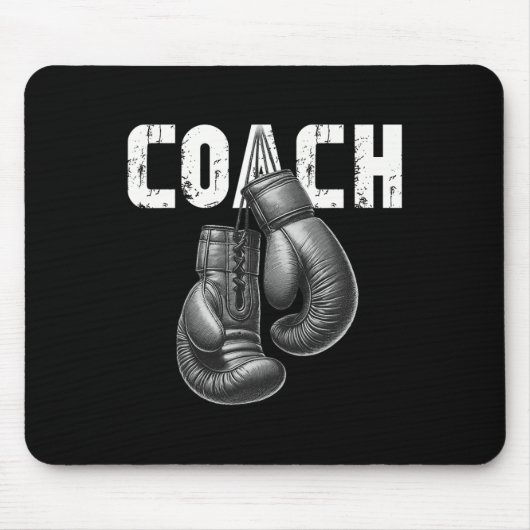 Boxcoach Kickboxing Boxhandschuhe Boxer Sporty Mousepad (Vorne)