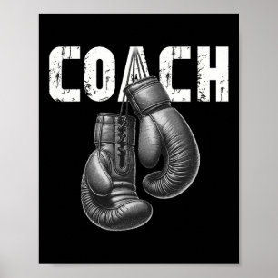 Boxcoach Kickboxing Boxhandschuhe Boxer Sporty Poster