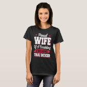 Boxcoach Thai Boxer Ehefrau T-Shirt (Vorne ganz)