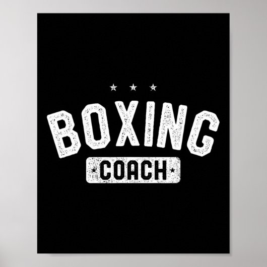 Boxcoach Vintag Boxing Poster (Vorne)