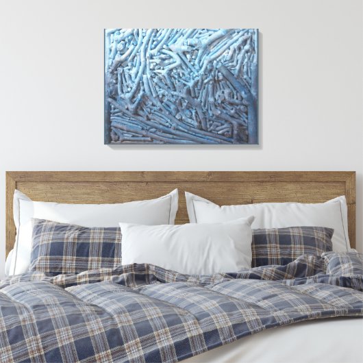 Boxcuttings: Blau Leinwanddruck (Insitu (Schlafzimmer))
