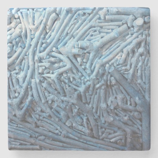 Boxcuttings: Blau Steinuntersetzer (Vorderseite)