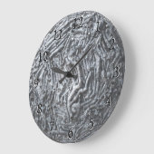 Boxcuttings: Mond Große Wanduhr (Winkel)