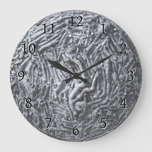 Boxcuttings: Mond Große Wanduhr (Vorderseite)