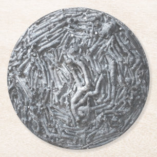 Boxcuttings: Mond Runder Pappuntersetzer