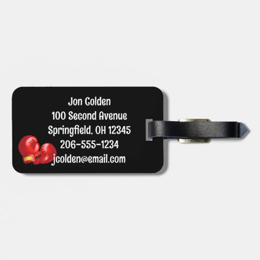 Boxdesign-Gepäckanhänger Gepäckanhänger (Rückseite horizontal)