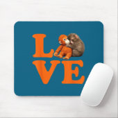 Boxe süßen Affen Mousepad (Mit Mouse)