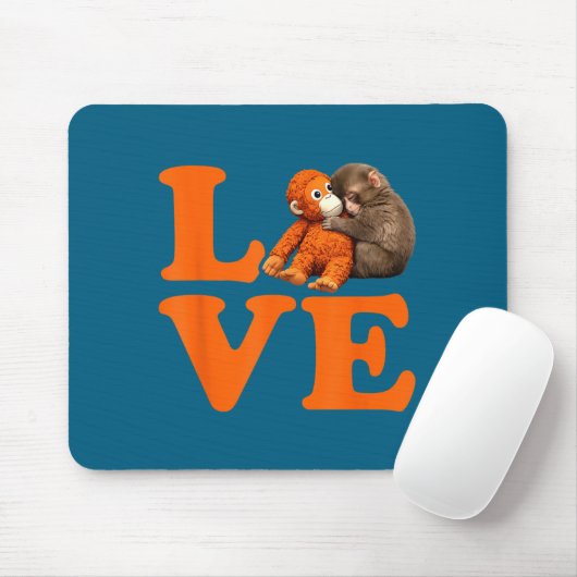 Boxe süßen Affen Mousepad (Mit Mouse)