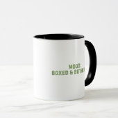 Boxed and Bothered - Funny Crocodile in a Box Tasse (VorderseiteRechts)