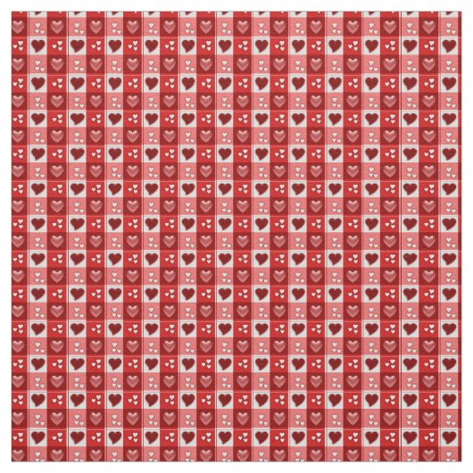Boxed Hearts Fabric Stoff (Muster)