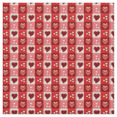 Boxed Hearts Fabric Stoff (Nahaufnahme)