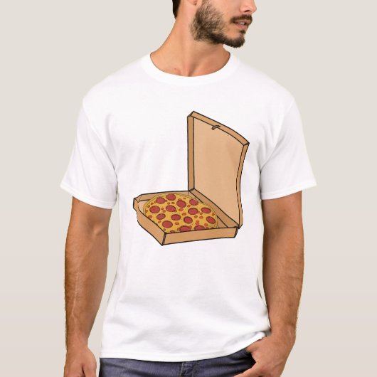Boxed Pepperoni Pizza T-Shirt (Vorderseite)