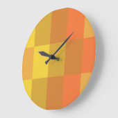 Boxed Shades of Orange Große Wanduhr (Winkel)