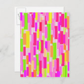 Boxed Stripe Postkarte (Vorne/Hinten)