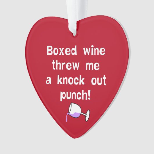 Boxed Wein Ornament (Vorderseite)