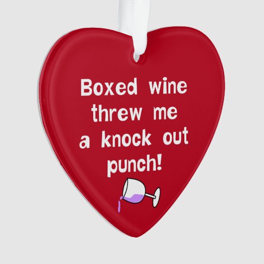 Boxed Wein Ornament (Vorderseite)