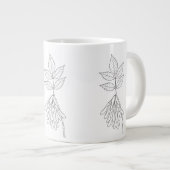 Boxelder Maple - Acer Negundo - Nationale Pflanze Jumbo-Tasse (Vorderseite Rechts)