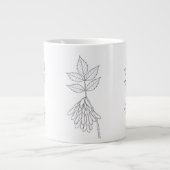 Boxelder Maple - Acer Negundo - Nationale Pflanze Jumbo-Tasse (Vorderseite)