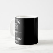 Boxen Behalte mir gewurzelte spirituelle Baumkämpf Kaffeetasse (Vorderseite Links)