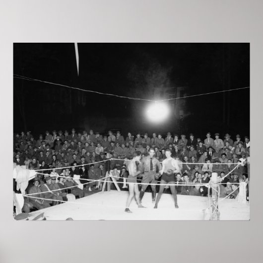 Boxen bei Walter Reed, 1920er Poster (Vorne)