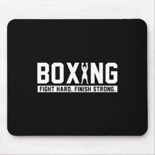 Boxen bekämpfen hartes Ende starke Boxquote Gesche Mousepad