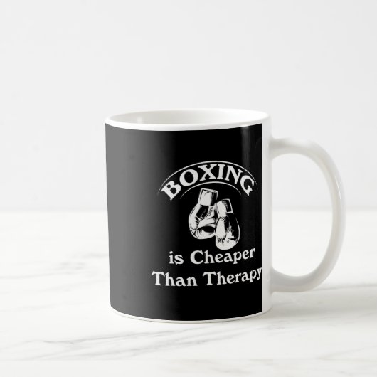 Boxen billiger als Therapie Boxhandschuhe Funny Sh Kaffeetasse (Rechts)