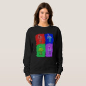 Boxen Box Boxer Pop Art Sweatshirt (Vorne ganz)