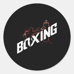 Boxen Boxen Byg Kickboxen Boxen Boxenliebhaber Runder Aufkleber