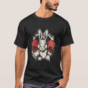 Boxen Bunny mit Boxhandschuhen Kickboxen Lustig B T-Shirt