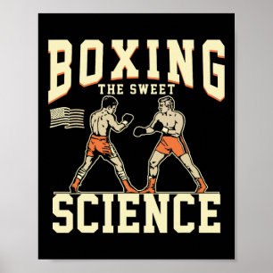 Boxen des Sweet Science Boxer-T-Shirts Poster
