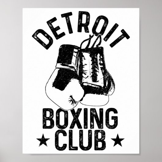 Boxen Detroit Martial Arts Boxer 1 Poster (Vorne)