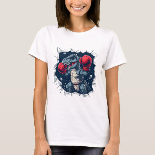 Boxen Dinosaur Boxer T-Rex Kickboxen Dino Boxen T-Shirt