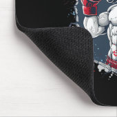Boxen Einhorn mit Boxhandschuhen Kikboxen Funny Mousepad (Ecke)