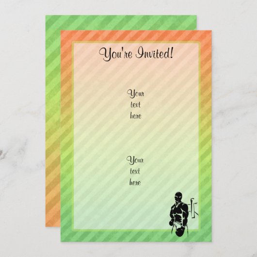 Boxen Einladung (Vorne/Hinten)