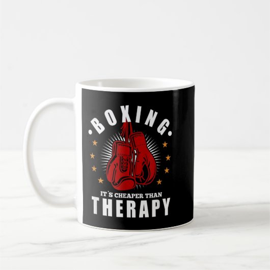 Boxen Es ist billiger Therapy Boxhandschuhe Gesche Kaffeetasse (Links)