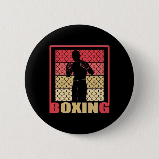 Boxen für immer - Boxfan - Boxer - Boxengym - Button (Vorderseite)