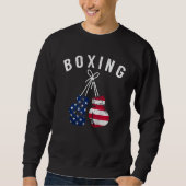 Boxen für seinen Vater Männer Box Handschuhe Ameri Sweatshirt (Vorderseite)
