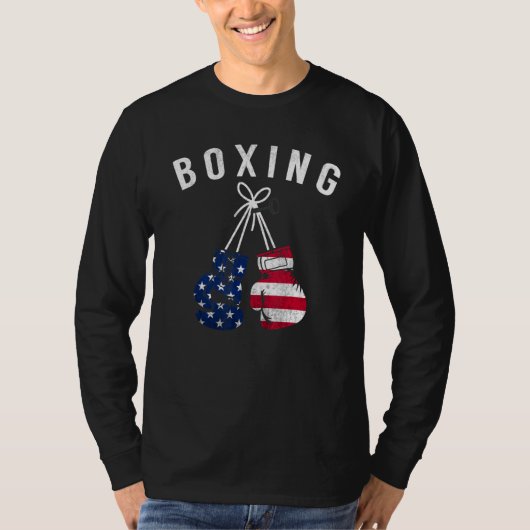 Boxen für seinen Vater Männer Box Handschuhe Ameri T-Shirt (Vorderseite)
