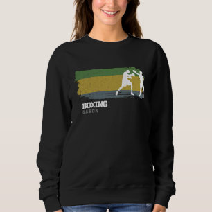 Boxen Gabun Kampfsport Kämpfer Boxen Sweatshirt