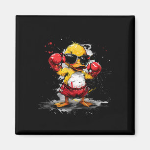 Boxen Gummiente Boxhandschuhe Kickboxen Lustig Magnet