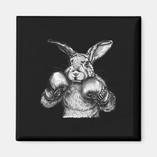 Boxen Hasen Boxhandschuhe Kickboxen Lustiger Boxer Magnet