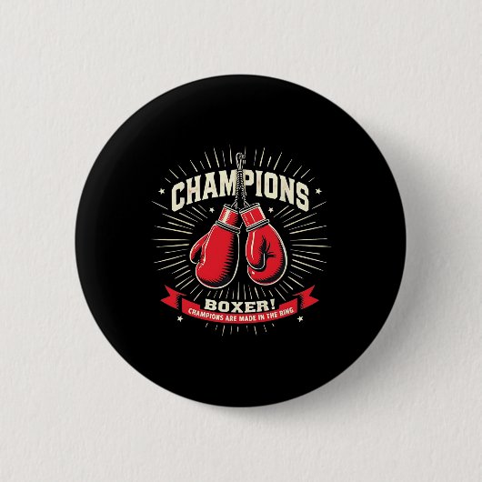 Boxen Ich bin Boxer Button (Vorderseite)