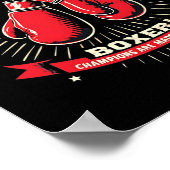 Boxen Ich bin Boxer Poster (Ecke)