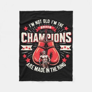 Boxen Ich bin nicht alt, ich bin Boxer Champions s Fleecedecke